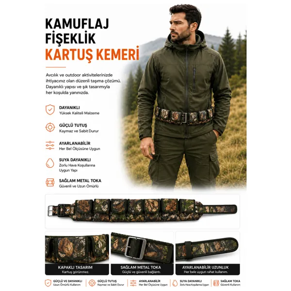 Beden Ayarlı Avcı Kemeri